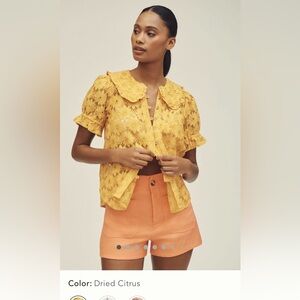 Keira collared button-down front blouse